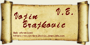 Vojin Brajković vizit kartica